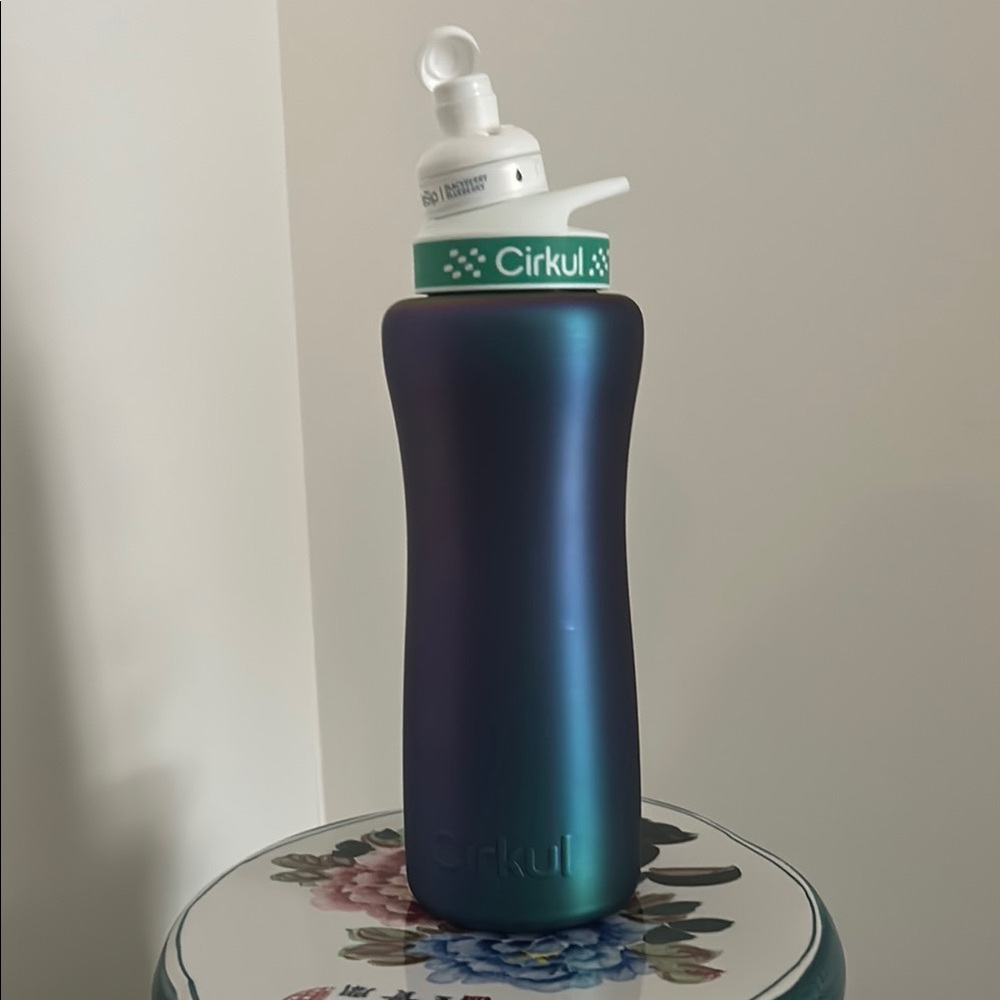 Cirkul Blue Purple and Green Water Bottle